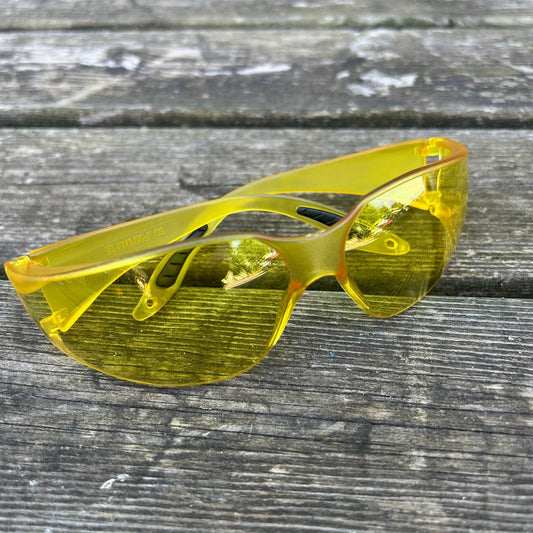 Yellow Safety Glasses | High - Visibility Eye Protection for Work & DIY - Cleaning Products UK