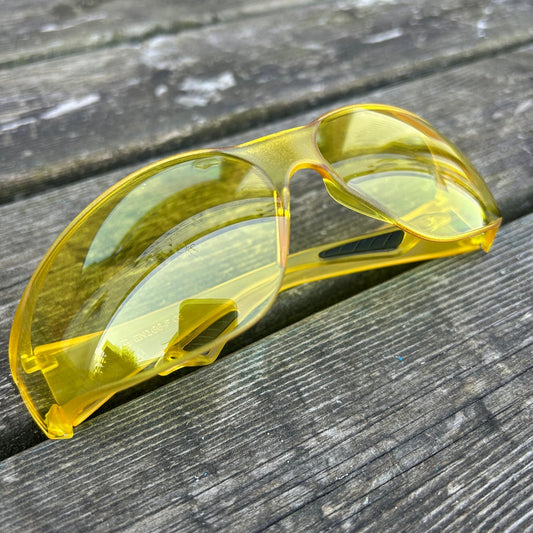 Yellow Safety Glasses | High - Visibility Eye Protection for Work & DIY - Cleaning Products UK