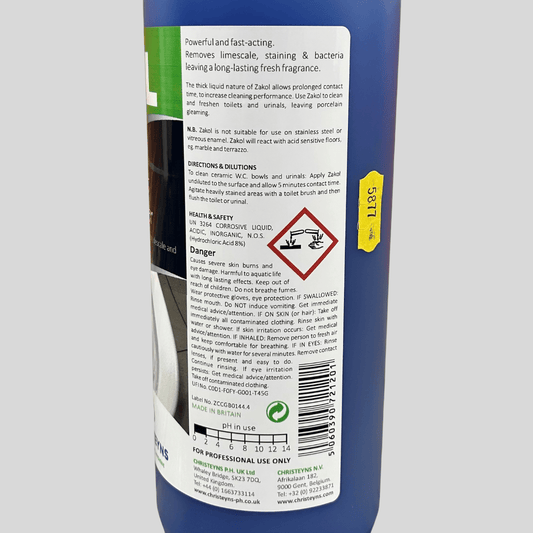 Zakol Toilet Cleaner and Descaler 1ltr - Cleaning Products UK