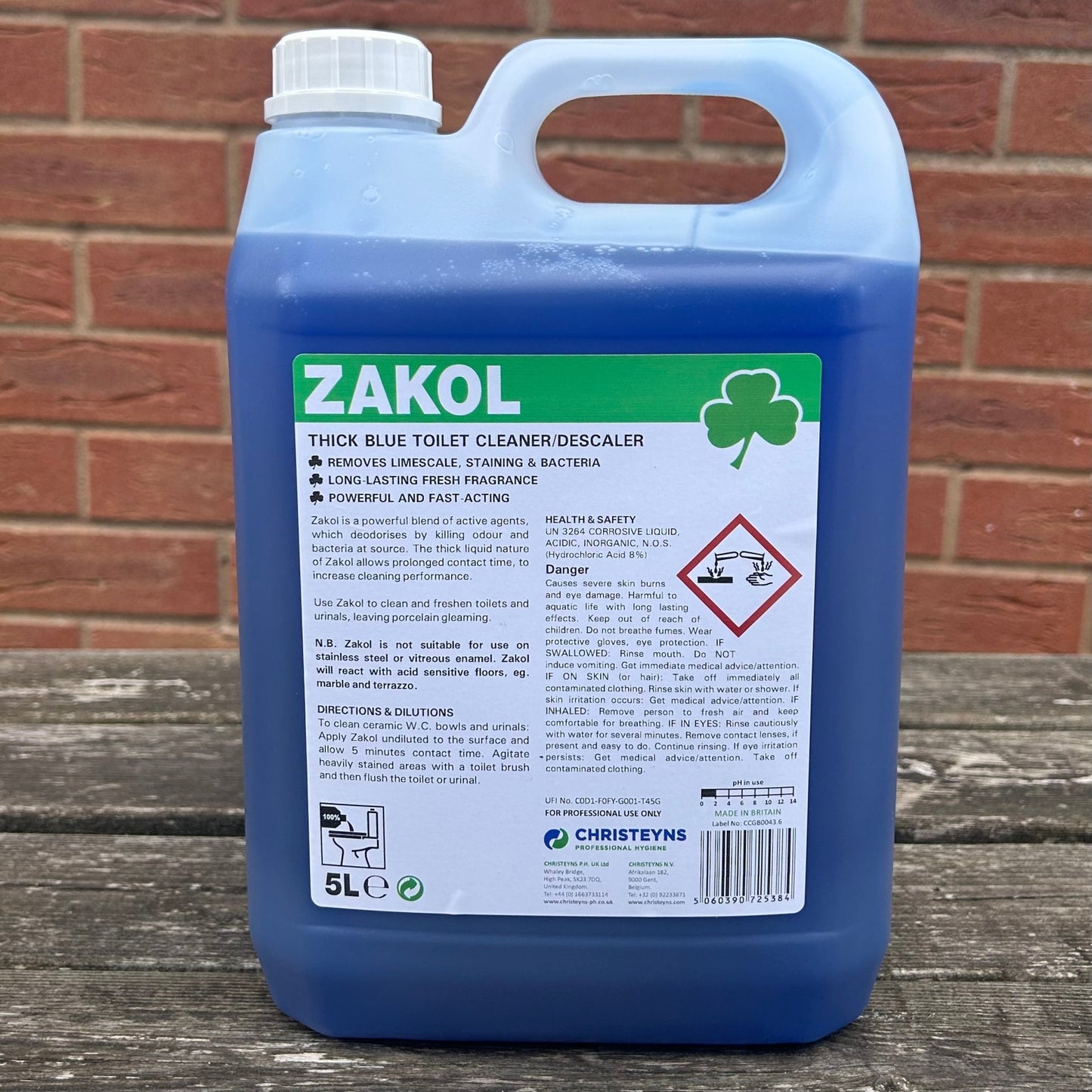 Zakol Toilet Cleaner and Descaler 5ltr - Cleaning Products UK