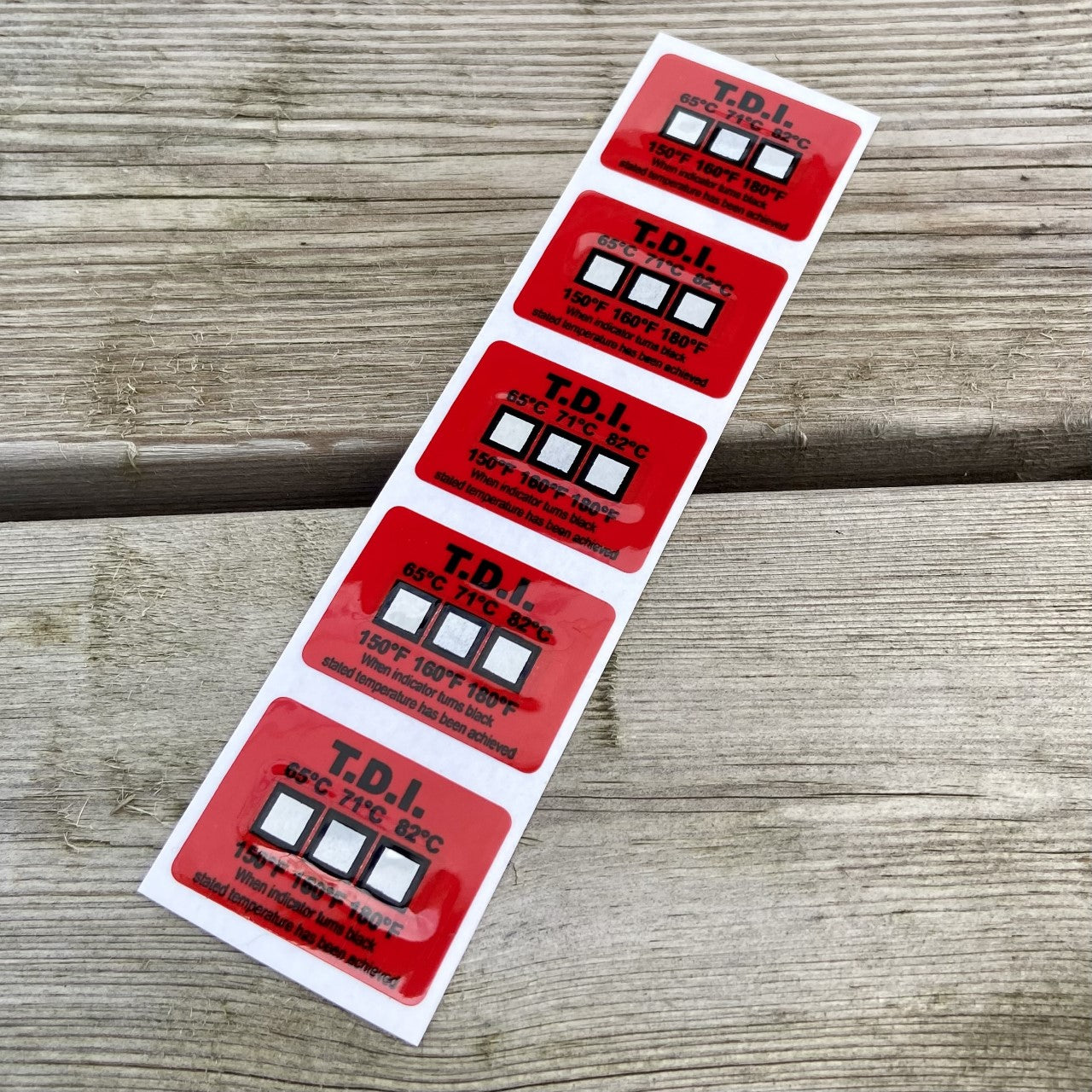 TL-TI-5 Labels - Non Reversible Temperature Labels