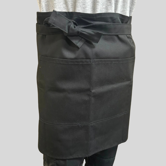 Black Bib Apron with Pocket – HARVEYS AP61 Pre-Production Sample (One Size)