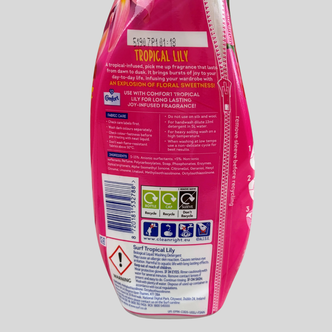 Surf Tropical Lily Concentrated Liquid Detergent 24 Washes