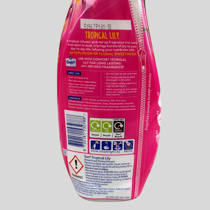 Surf Tropical Lily Concentrated Liquid Detergent 24 Washes