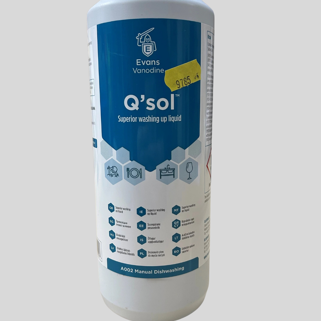 Q'sol Superior washing up Liquid 1ltr
