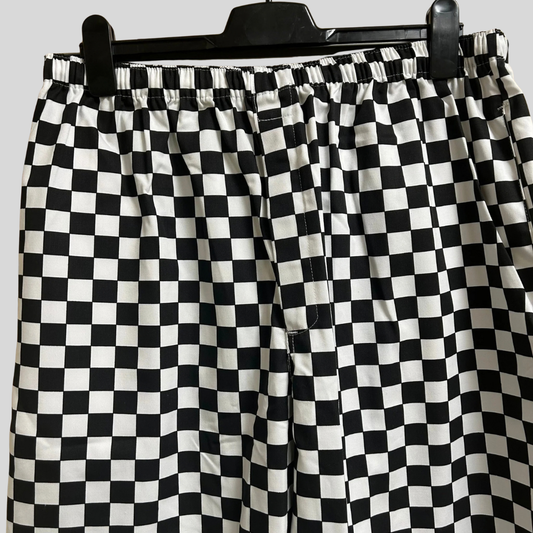L & XL Harveys Oldham Chef Trousers – Black & White Check | TR13