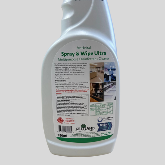 Antiviral Spray & Wipe Ultra – Multipurpose Disinfectant Cleaner 750ml