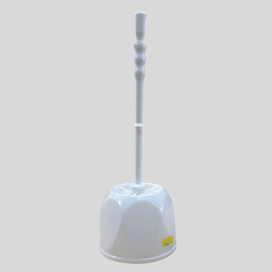 White Toilet Brush & Holder Set