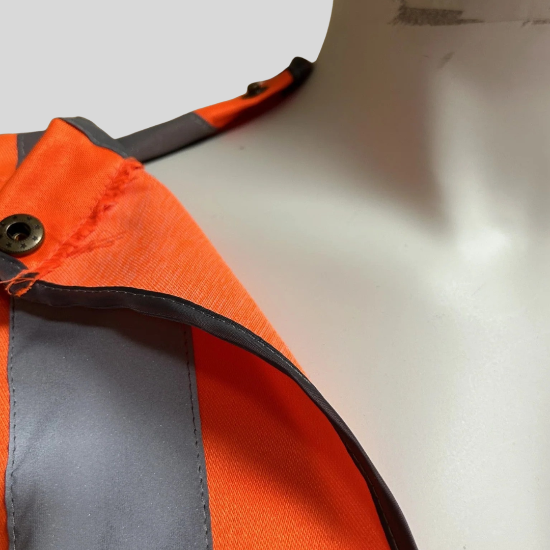 Large Hi-Vis Orange Railway Safety Waistcoat