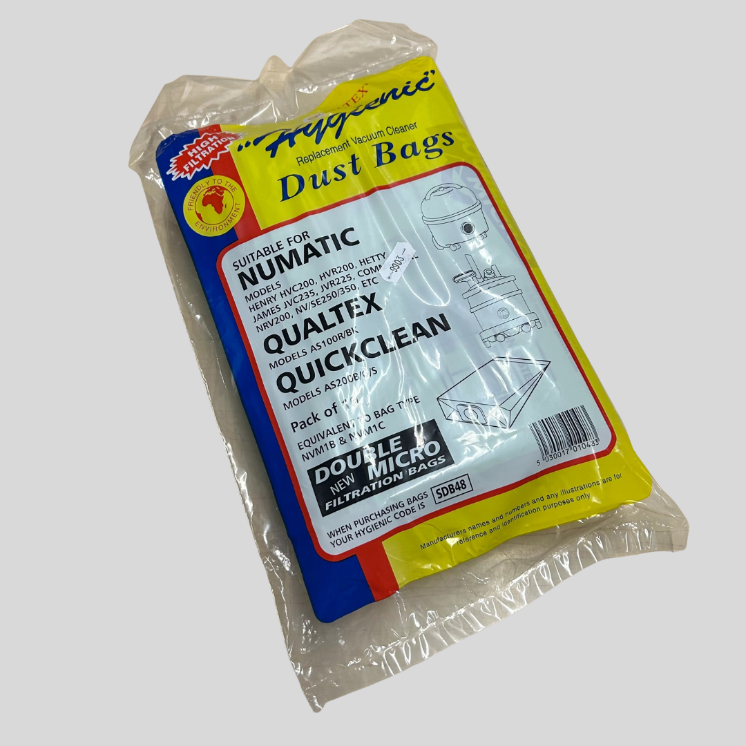 Vacuum Cleaner Paper Bags (PK 10) Made to fit HENRY, HETY, JAMES
