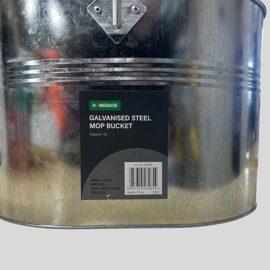 13ltr Galvanised Mop Bucket