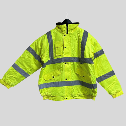 XLarge Yellow Hi Vis Bomber Jacket