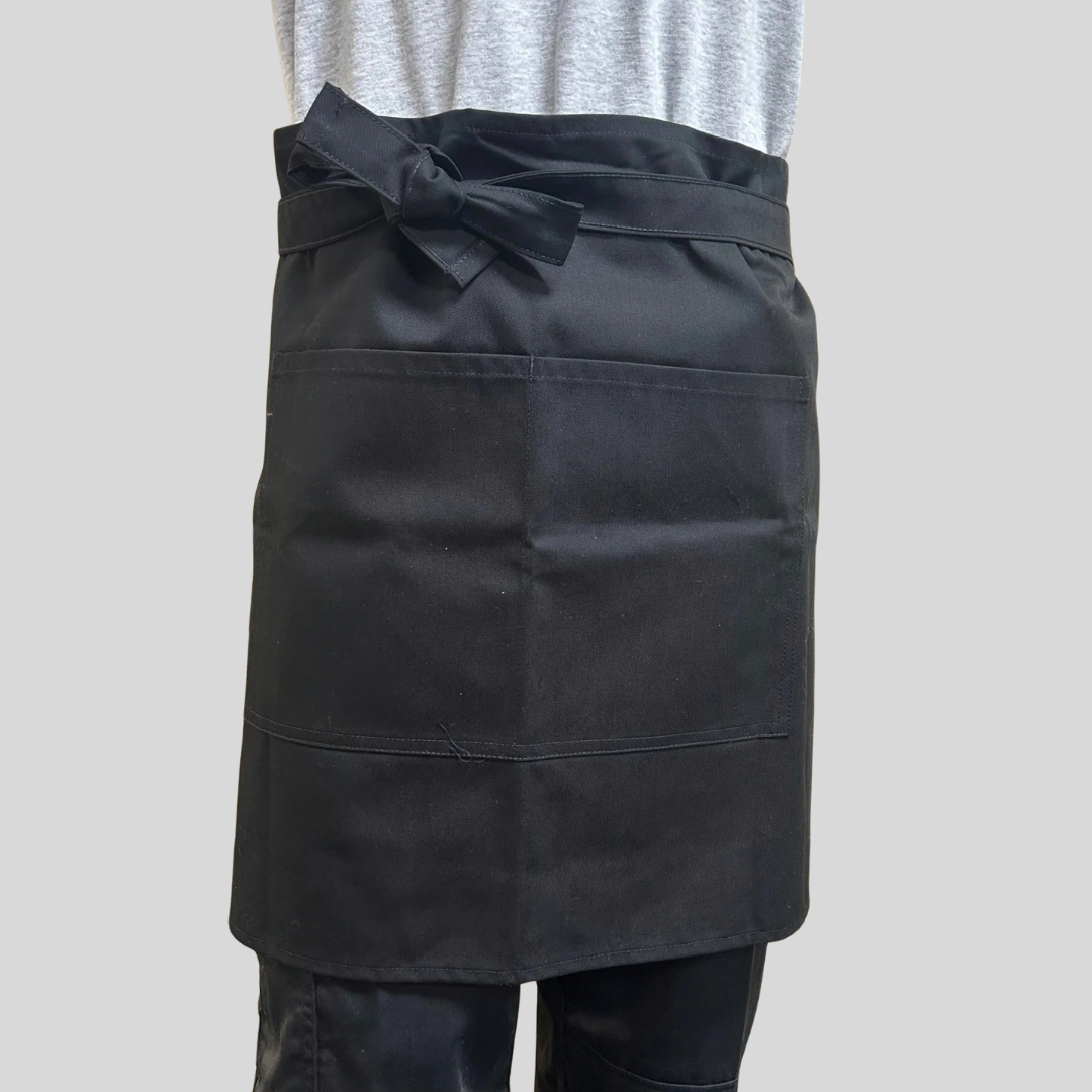 Black Bib Apron with Pocket – HARVEYS AP61 Pre-Production Sample (One Size)