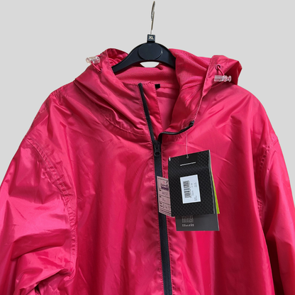 XL Waterproof Unisex Rainshell Hot Pink