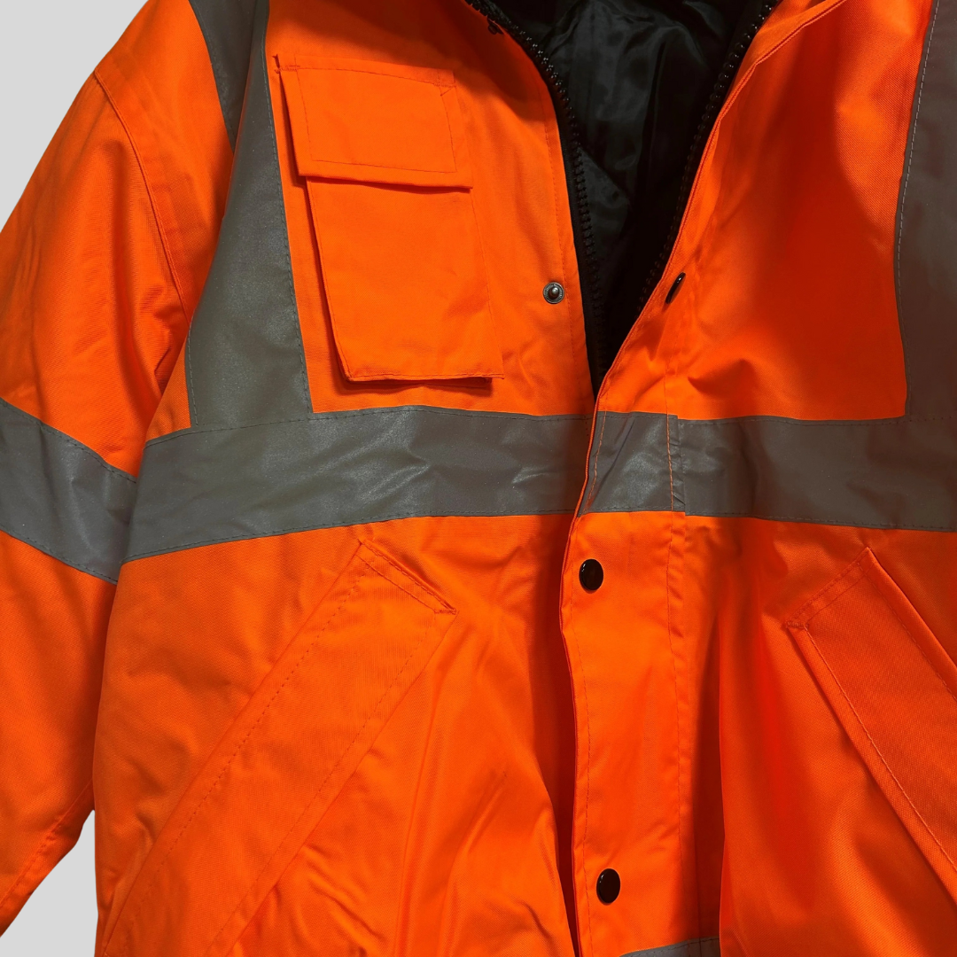 Medium Orange Hi Vis Bomber Jacket