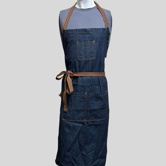 Chef Works Denim Look Bib Apron One Size Urban Collection