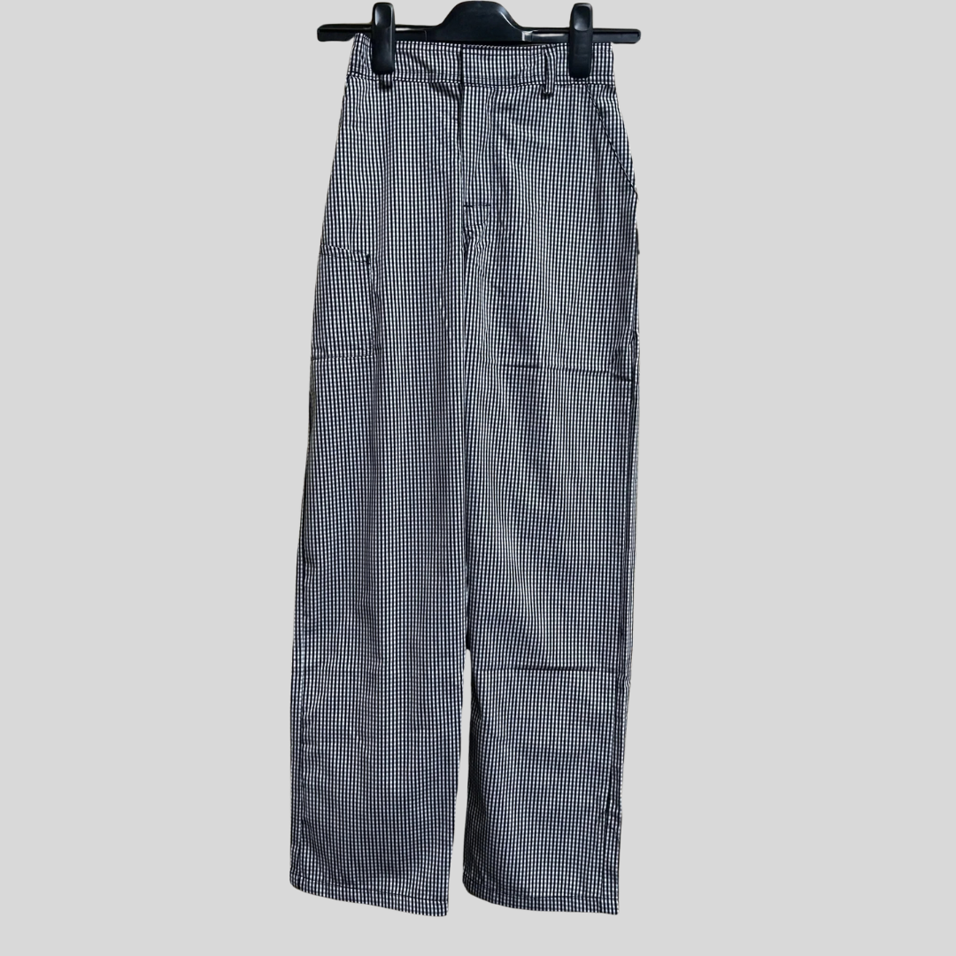 XSmall Black & White Chefs Trousers DC03