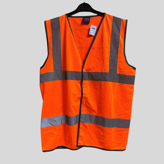 XLarge Orange Hivis Vest - Leo Workwear