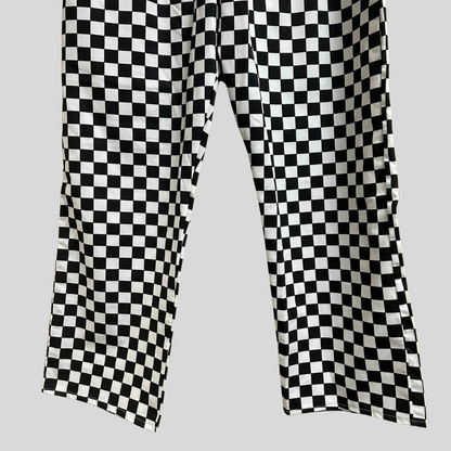 L & XL Harveys Oldham Chef Trousers – Black & White Check | TR13