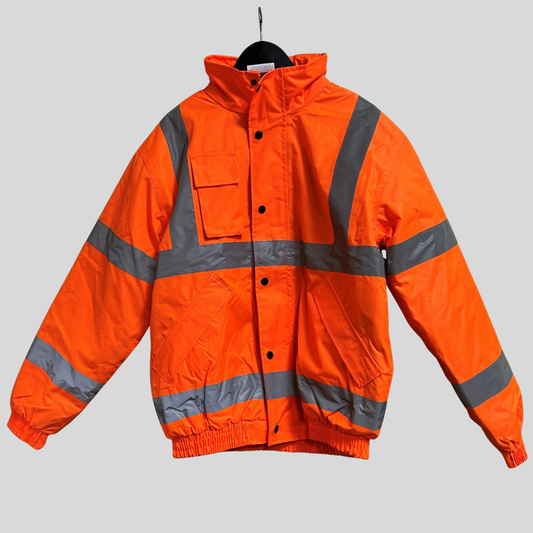 Medium Orange Hi Vis Bomber Jacket