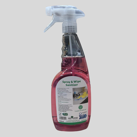 Spray & Wipe Sanitiser 750ml – Multi Purpose Surface Cleaner