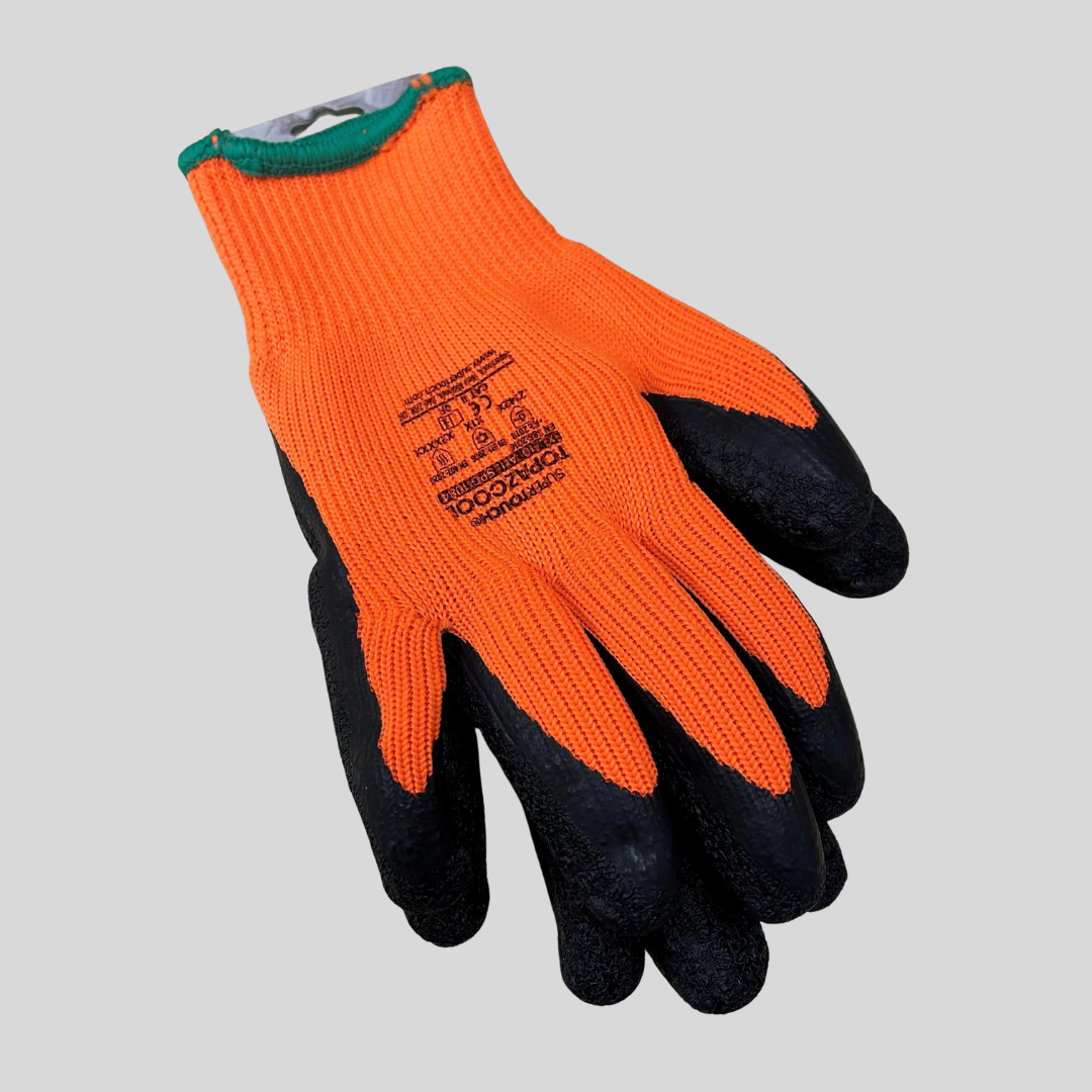XLARGE Thermal Work Gloves – Topaz Cool | Crinkle Latex Grip
