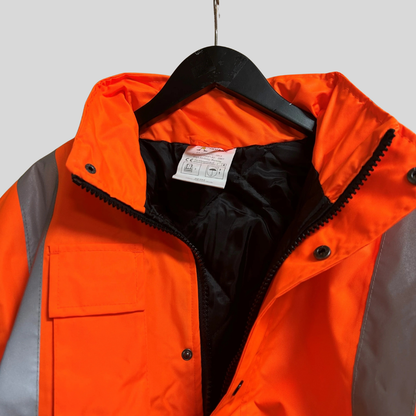 Medium Orange Hi Vis Bomber Jacket