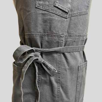 Chef Works Grey Bib Apron - One Size Urban Collection