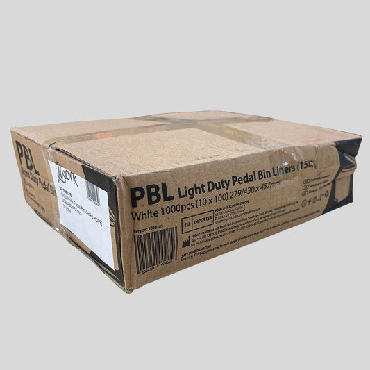 2Work 10L White Pedal Bin Liners – Pack of 1000