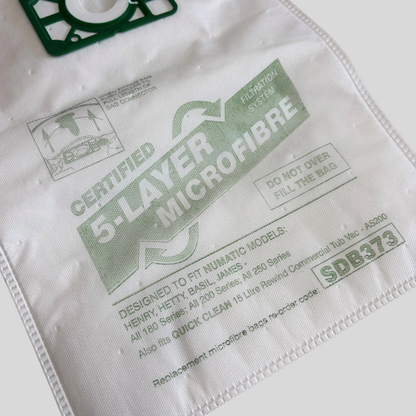 Microfibre Vacuum Bags for Henry, Hetty & James – Pack of 10
