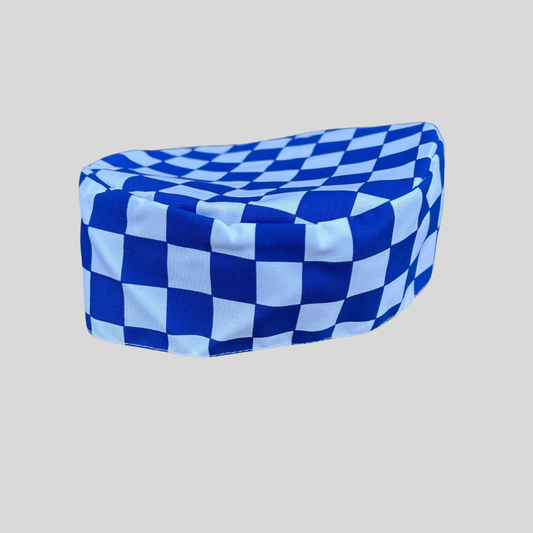 Blue & White Chef Hat | Traditional Catering Headwear