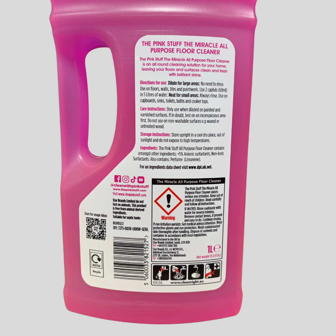 The Pink Stuff Miracle Floor Cleaner 1L