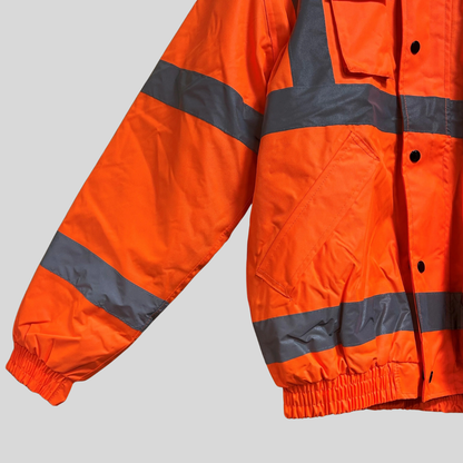 Medium Orange Hi Vis Bomber Jacket