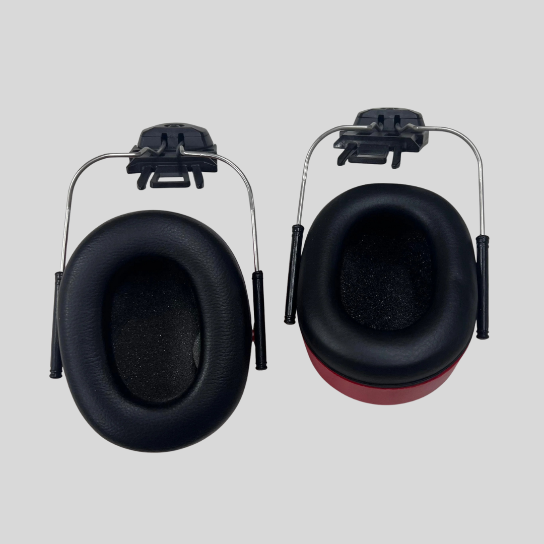 Clip On Ear Defenders – Red Safety Hearing Protection
