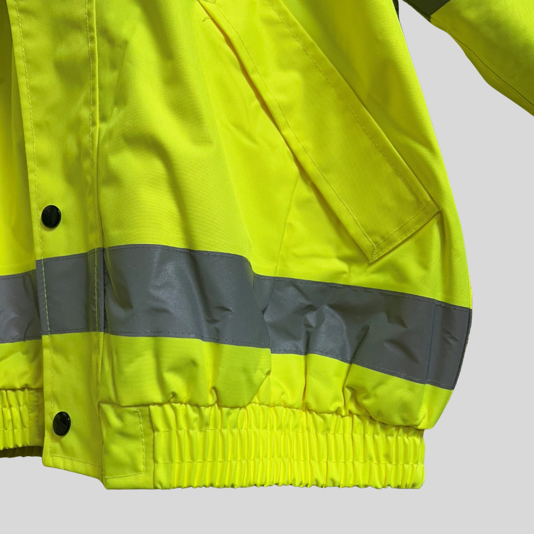 Large Yellow Hi Vis Bomber Jacket