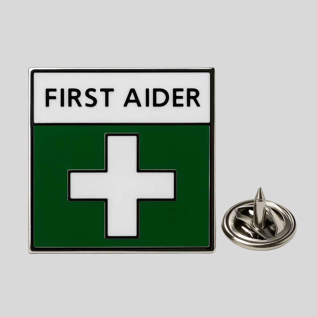 First Aid Badge With Pin & Catch