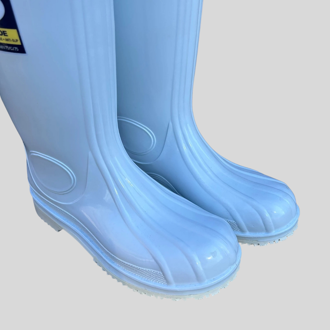 Size 9 White SFC Steel Toe Cap Wellies