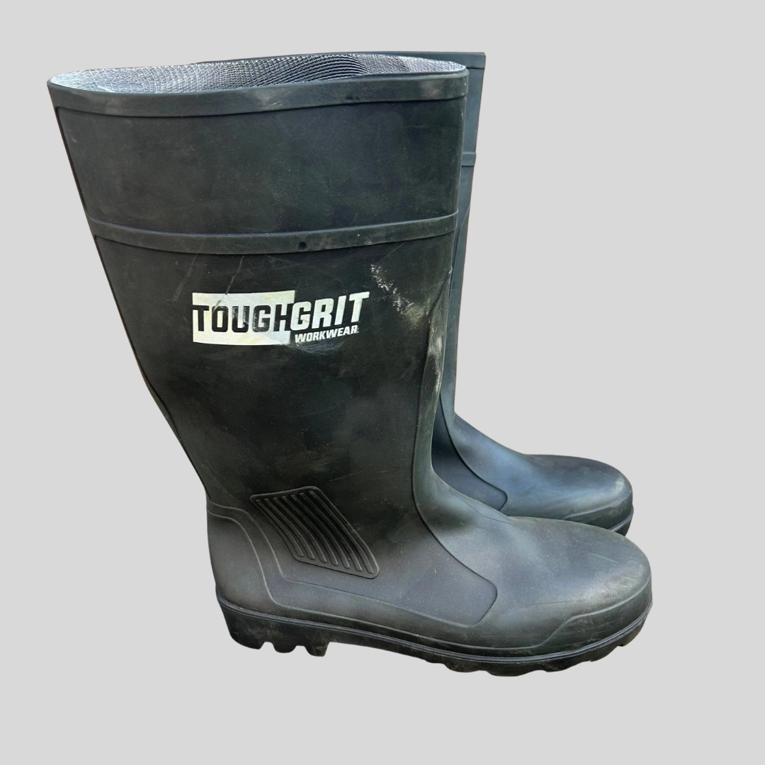 Size 10 Toughgrit Black Wellies