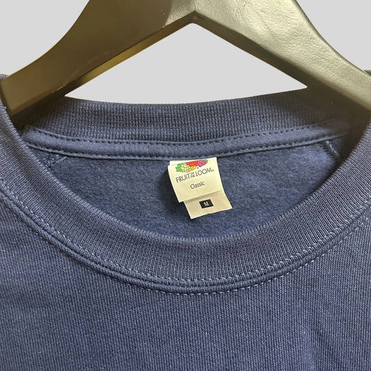 Medium Navy Fruit of the Loom Sweatshirt