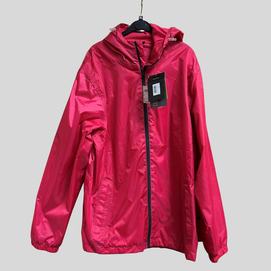 XL Waterproof Unisex Rainshell Hot Pink