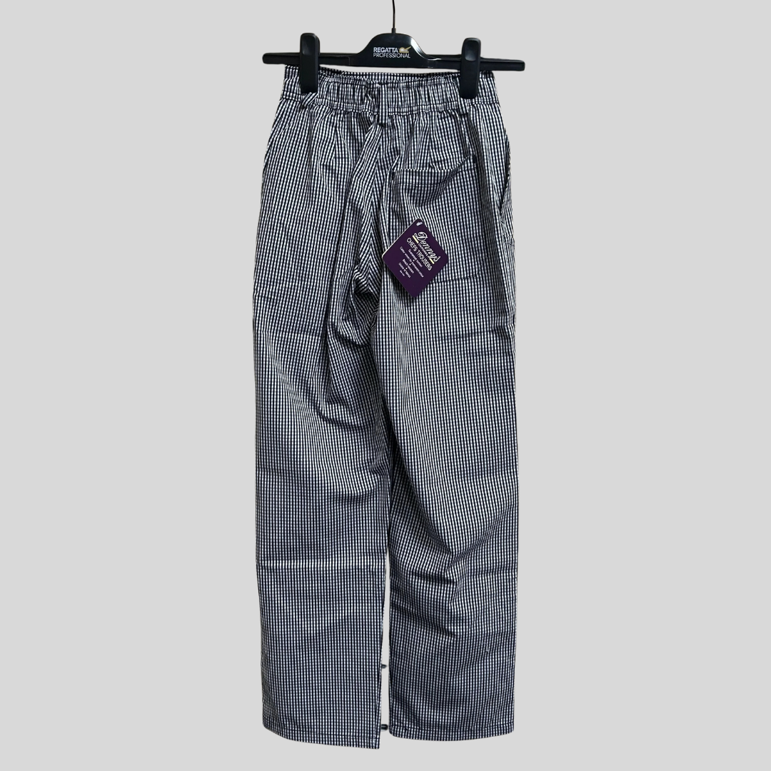 XSmall Black & White Chefs Trousers DC03