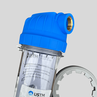 10" Water Filter Housing with Bracket & Spanner - Cleaning Products UK