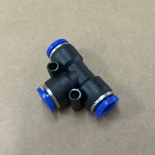10mm to 6mm Push Fit Reducing Tee PF100610T - Cleaning Products UK