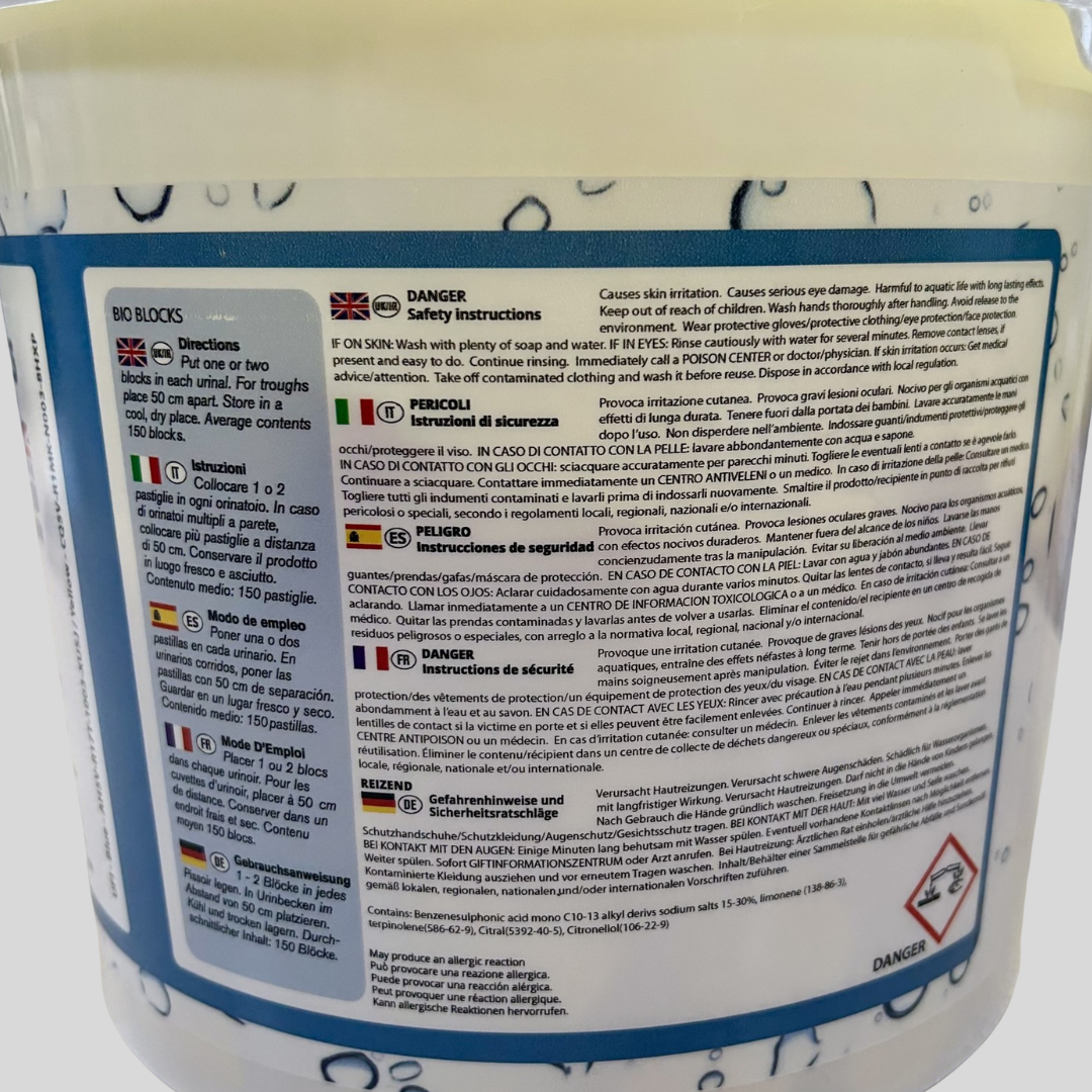 Urinal Blocks - Non pDCB 3kg Yellow