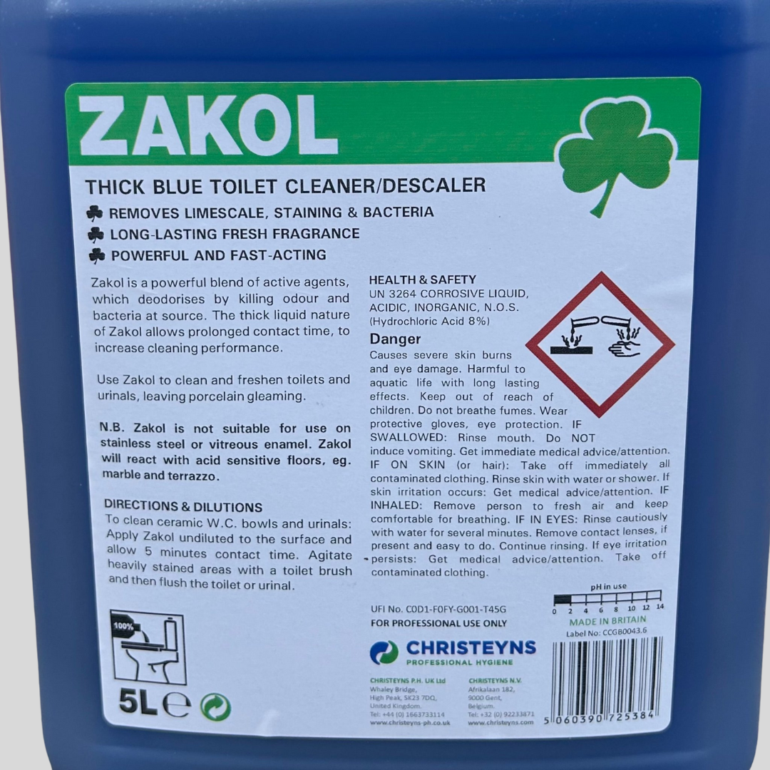 Zakol Toilet Cleaner and Descaler 5ltr