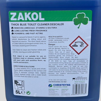 Zakol Toilet Cleaner and Descaler 5ltr
