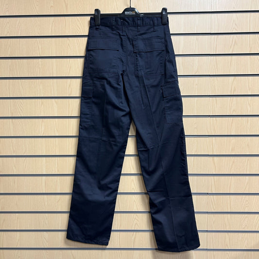 30" Long Combat Trouser Navy - 245Gsm - Velcro Pockets - Cleaning Products UK