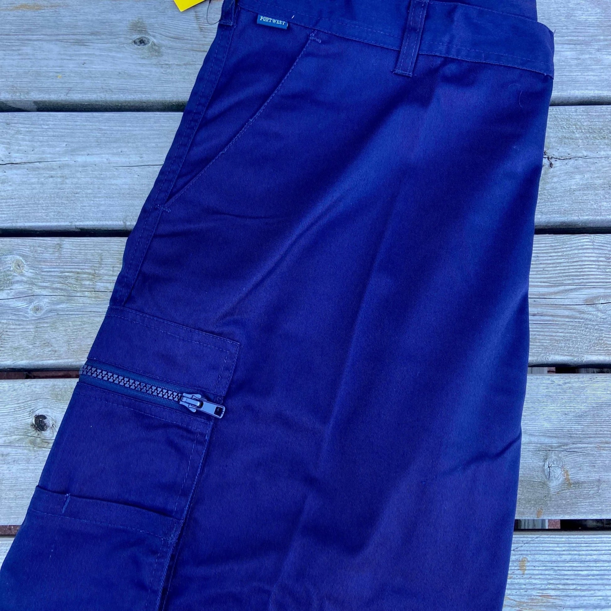 30" Portwest Action Trousers Navy - Cleaning Products UK