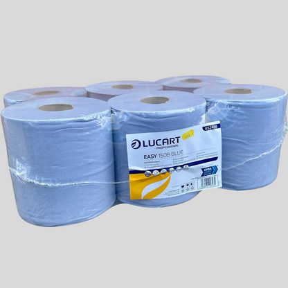 Blue Centrefeed Roll 150m Pack of 6 Rolls - Lucart EASY 150B