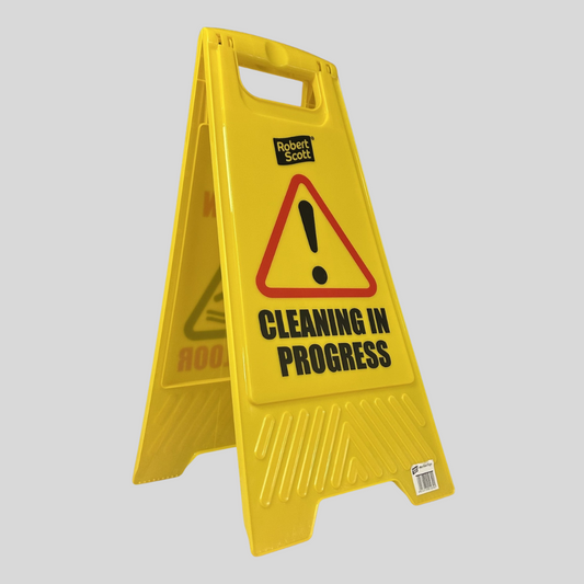 Wet Floor & Cleaning In Progress Sign